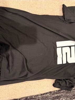 adidas Black Short Sleeve Tee with White Logo